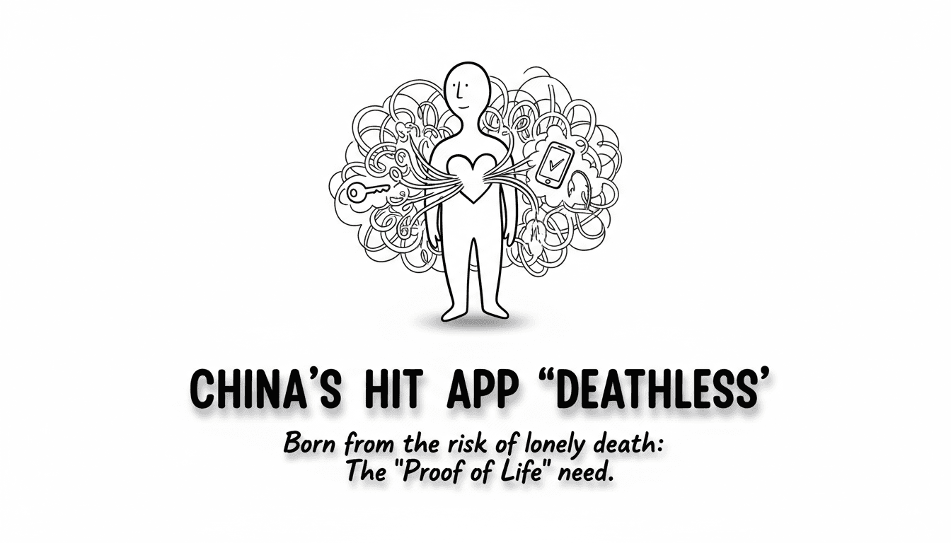 中国ヒットアプリ「死了」の衝撃、孤独死リスクから生まれた「生存証明」のニーズ
